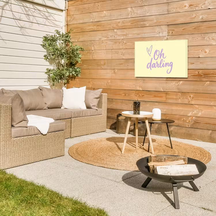 Buiten canvas - Oh darling - Geel - Hart — 5