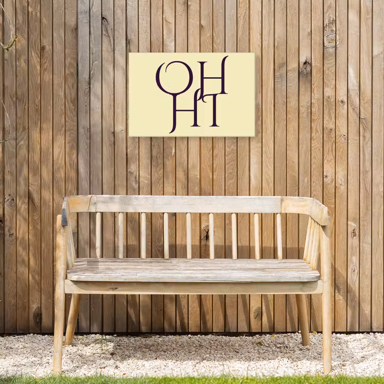 Buiten canvas - Oh hi - Geel - Monogram — 3