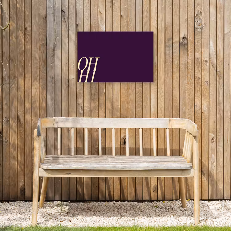 Buiten canvas - Oh hi - Paars - Cursief — 3