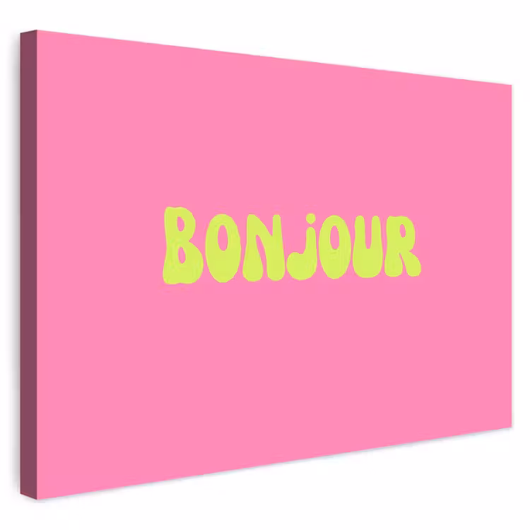 Buiten canvas - Roze - Groene bonjour - Organisch — 1