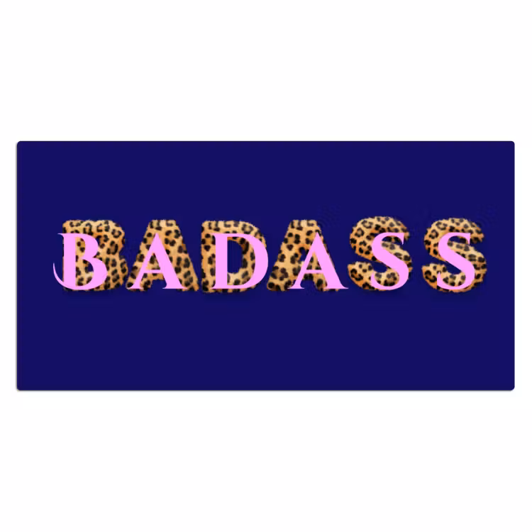 Bureau onderlegger - Badass - Panterpint - Schaduw - Roze — 2