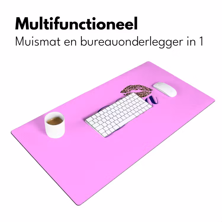 Bureau onderlegger - Diva - Lip - Panterprint - Roze — 7