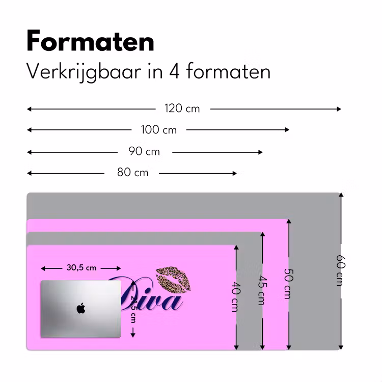 Bureau onderlegger - Diva - Lip - Panterprint - Roze — 8