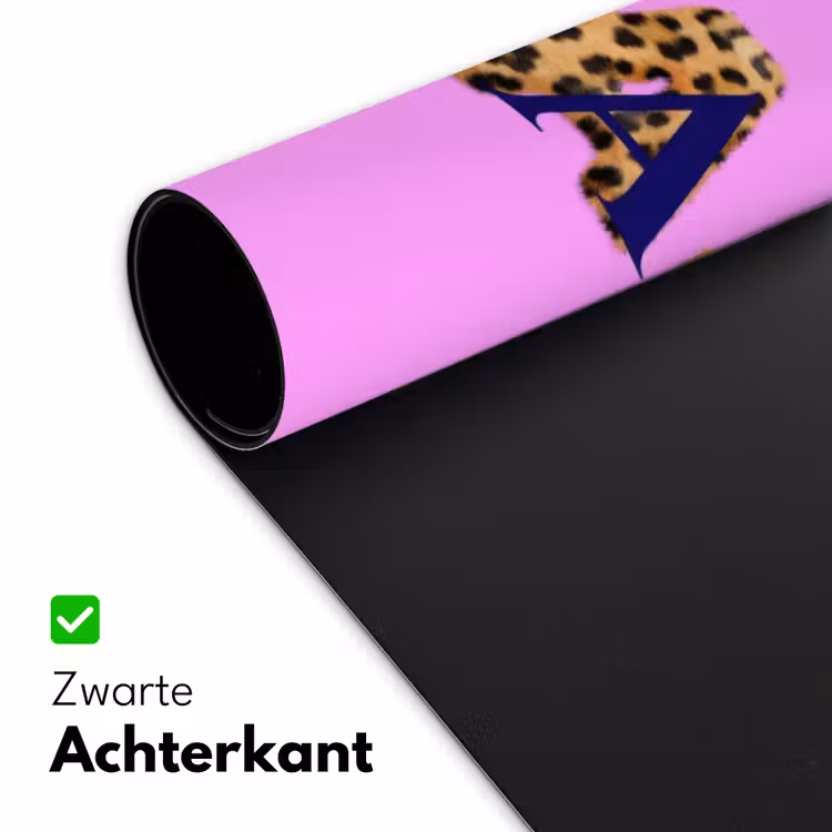 Bureau onderlegger - Felroze - Badass - Panterprint - Schaduw — 5