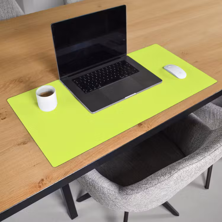 Bureau onderlegger - Groen - Roze bonjour - Retro — 3
