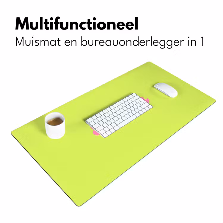 Bureau onderlegger - Groen - Roze bonjour - Retro — 7