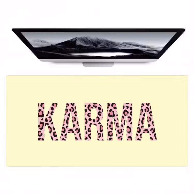 Bureau onderlegger - Karma - Luipaardprint - Geel — 1