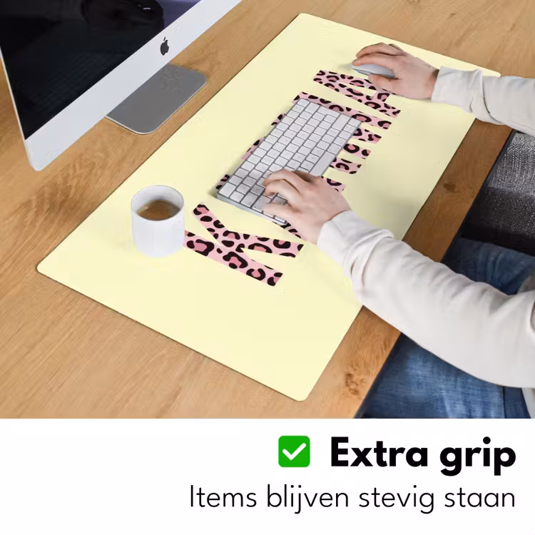 Bureau onderlegger - Karma - Luipaardprint - Geel — 6