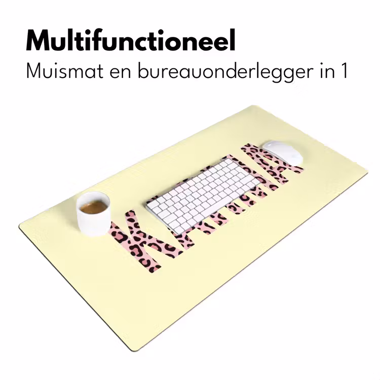 Bureau onderlegger - Karma - Luipaardprint - Geel — 7