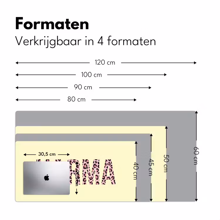 Bureau onderlegger - Karma - Luipaardprint - Geel — 8