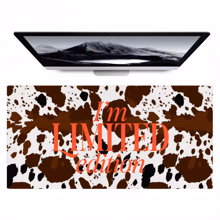 Bureau onderlegger - Koeienprint - Limited edition - Rood — 1