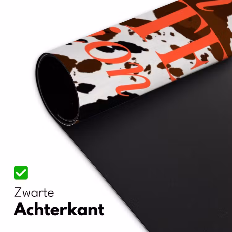 Bureau onderlegger - Koeienprint - Limited edition - Rood — 5
