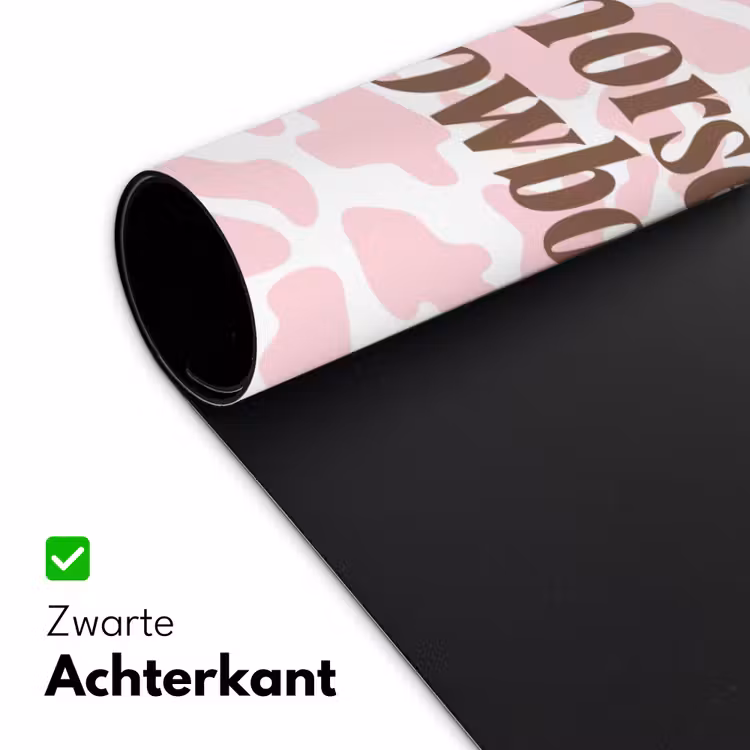 Bureau onderlegger - Koeienprint - Roze - Cowboy - Horse — 5