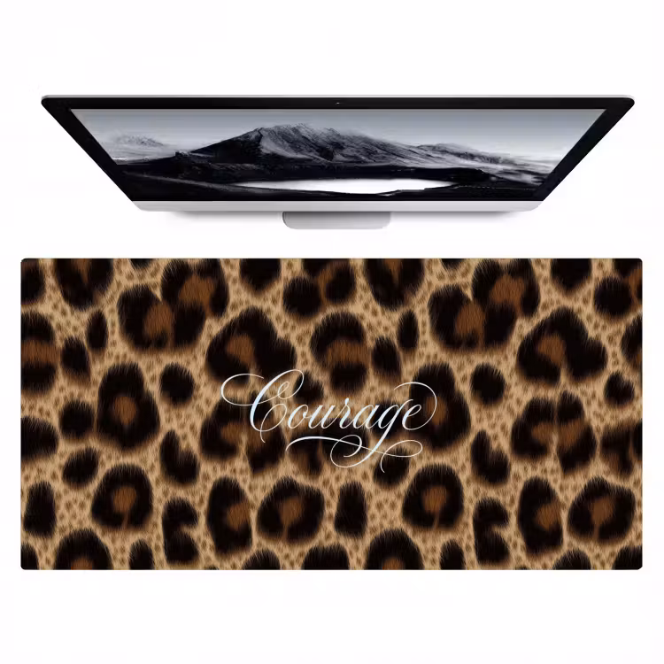 Bureau onderlegger - Luipaardprint - Bruin - Courage - Sierlijk — 1
