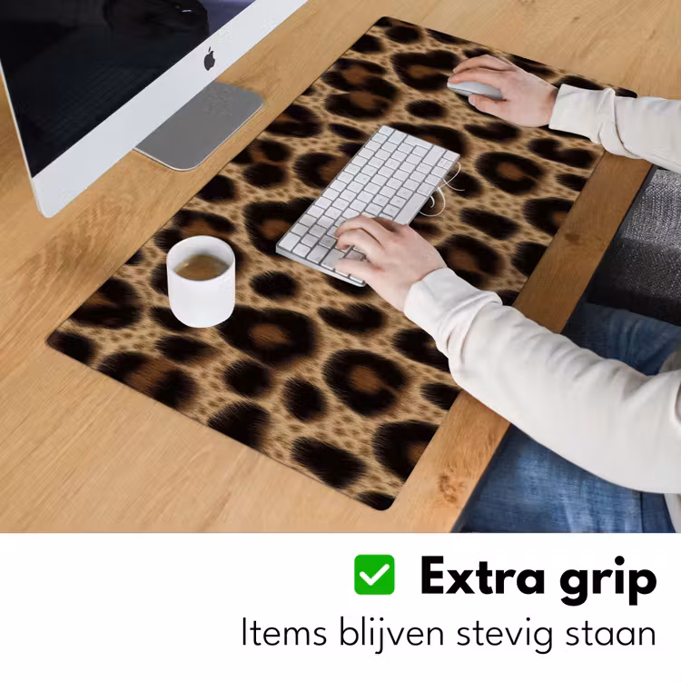 Bureau onderlegger - Luipaardprint - Bruin - Courage - Sierlijk — 6
