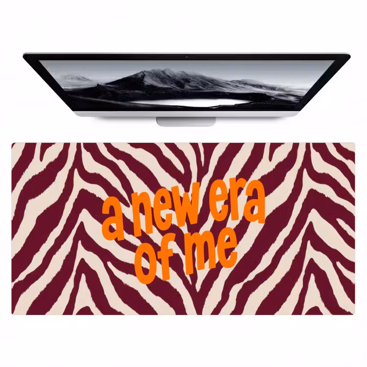 Bureau onderlegger - New era - Bordeaux - Zebraprint — 1