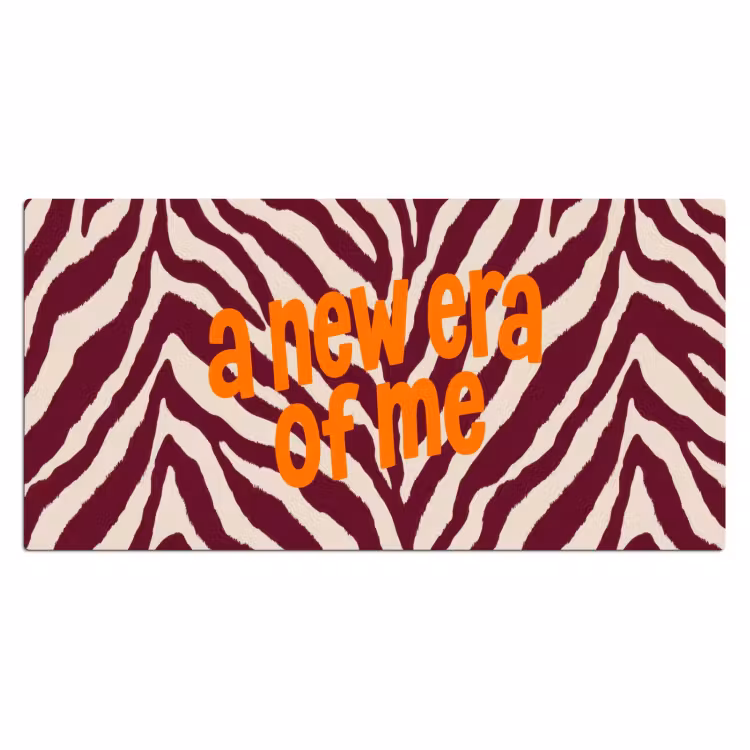 Bureau onderlegger - New era - Bordeaux - Zebraprint — 2