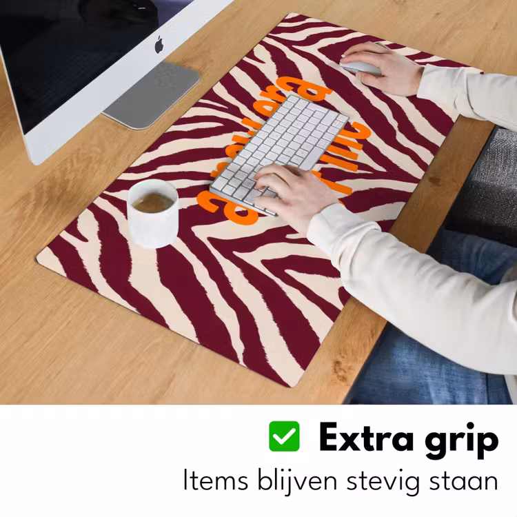 Bureau onderlegger - New era - Bordeaux - Zebraprint — 6