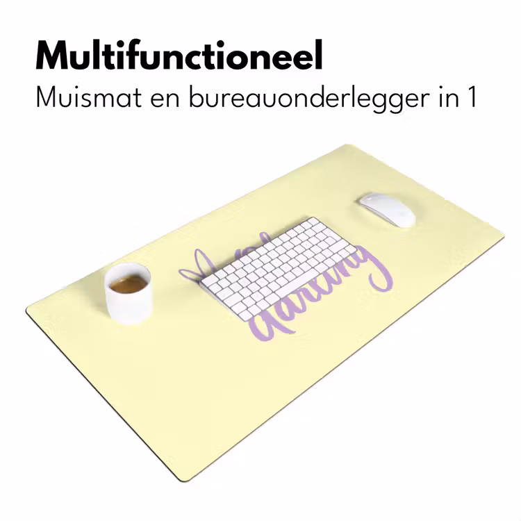 Bureau onderlegger - Oh darling - Geel - Hart — 7