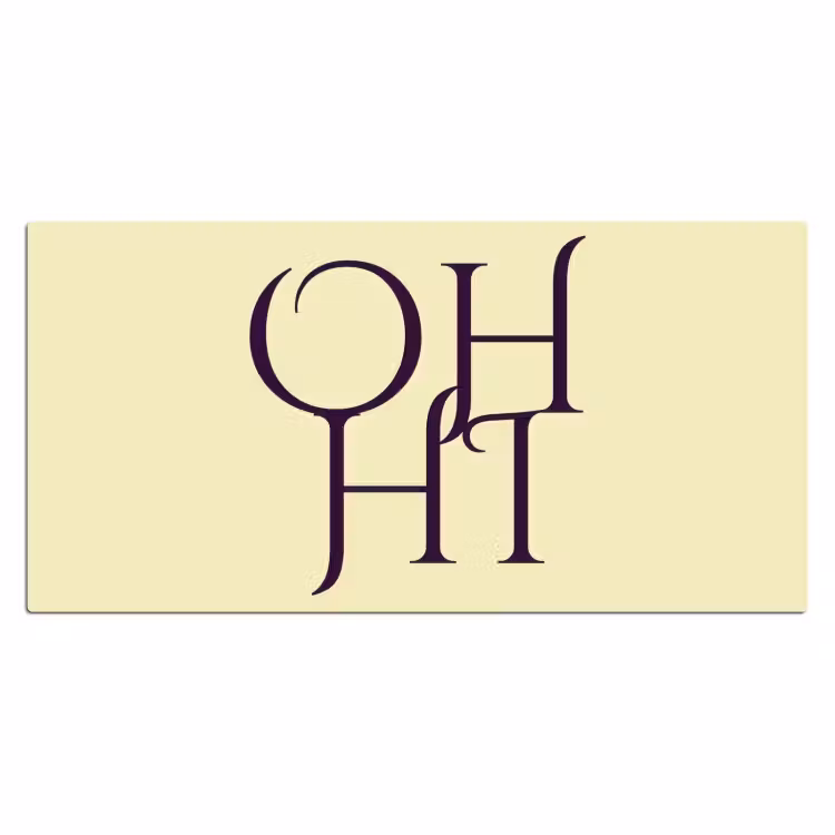 Bureau onderlegger - Oh hi - Geel - Monogram — 2