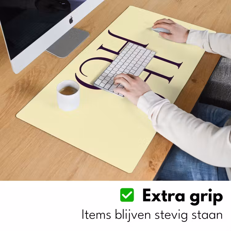 Bureau onderlegger - Oh hi - Geel - Monogram — 6