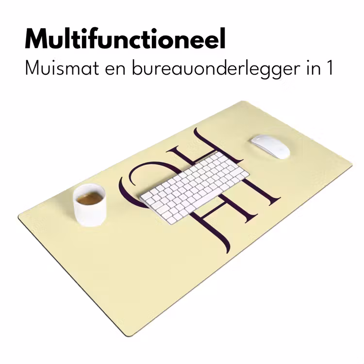 Bureau onderlegger - Oh hi - Geel - Monogram — 7