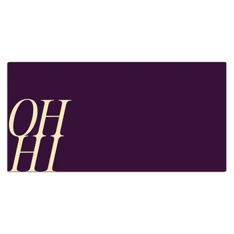 Bureau onderlegger - Oh hi - Paars - Cursief — 2
