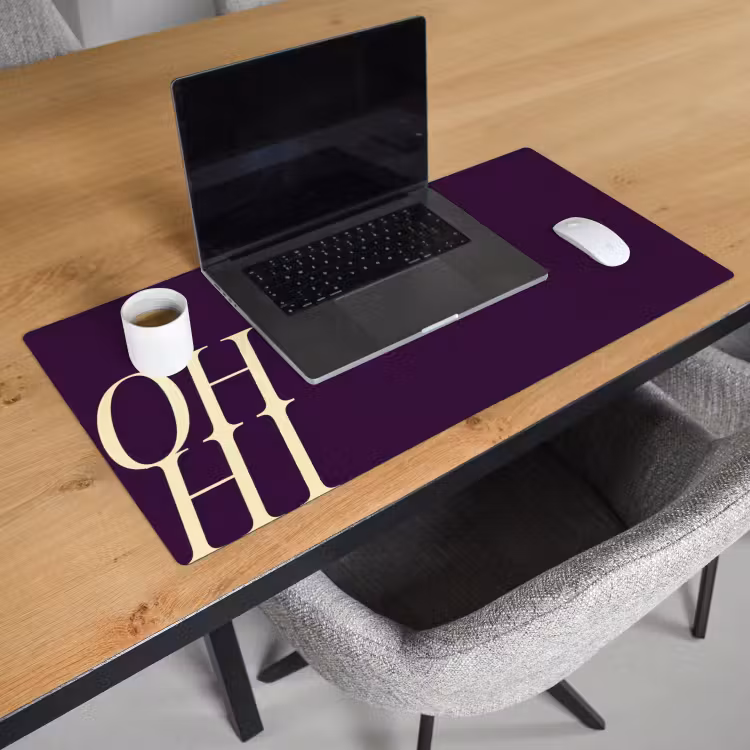 Bureau onderlegger - Oh hi - Paars - Cursief — 3