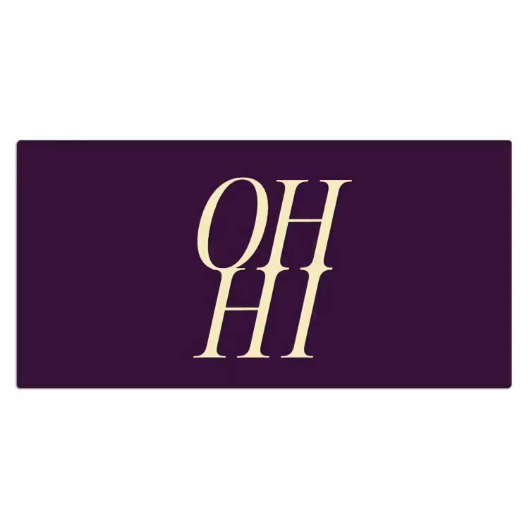 Bureau onderlegger - Oh hi - Paars - Minimalistisch — 2