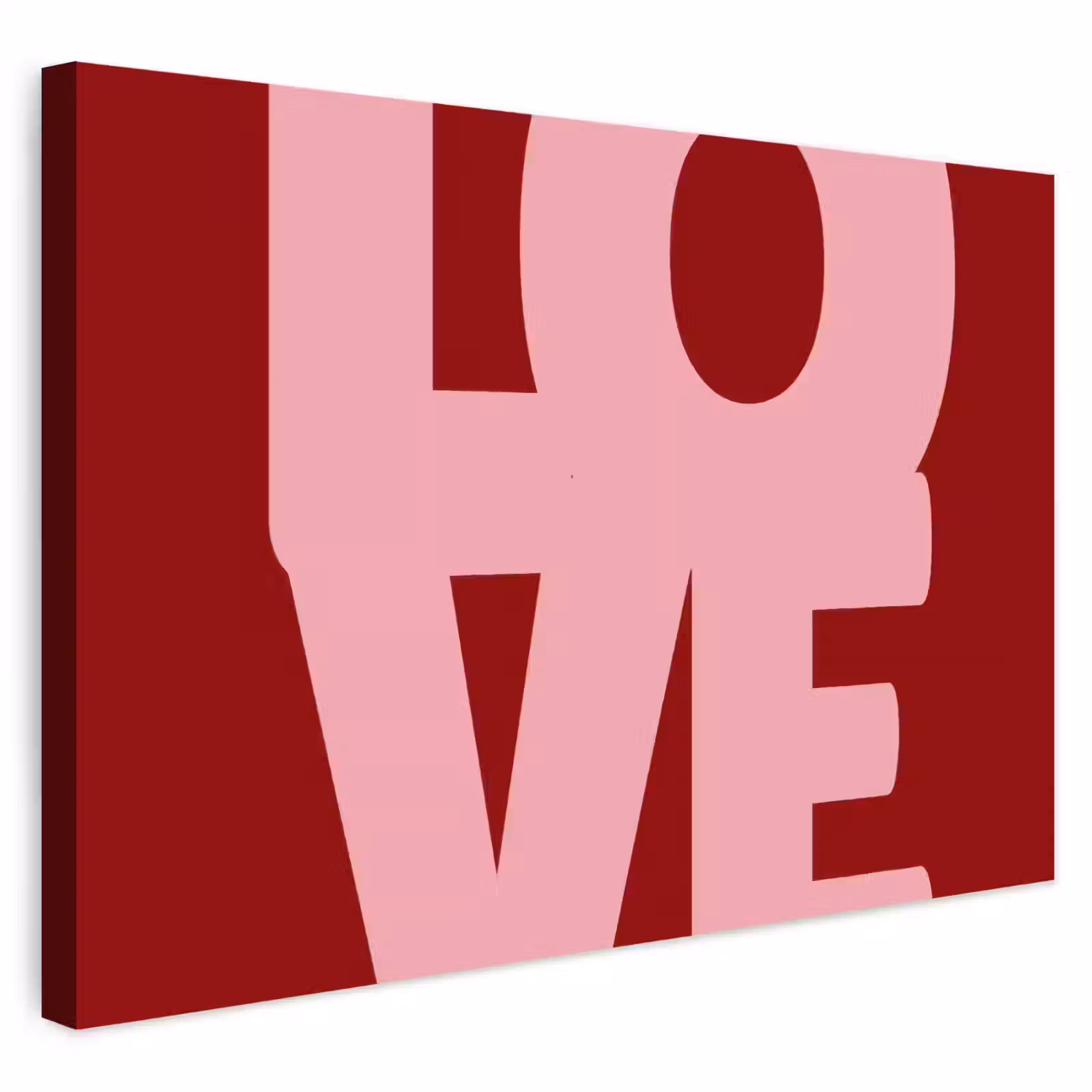 Buiten canvas - Love - Rood - Blokletters — 1