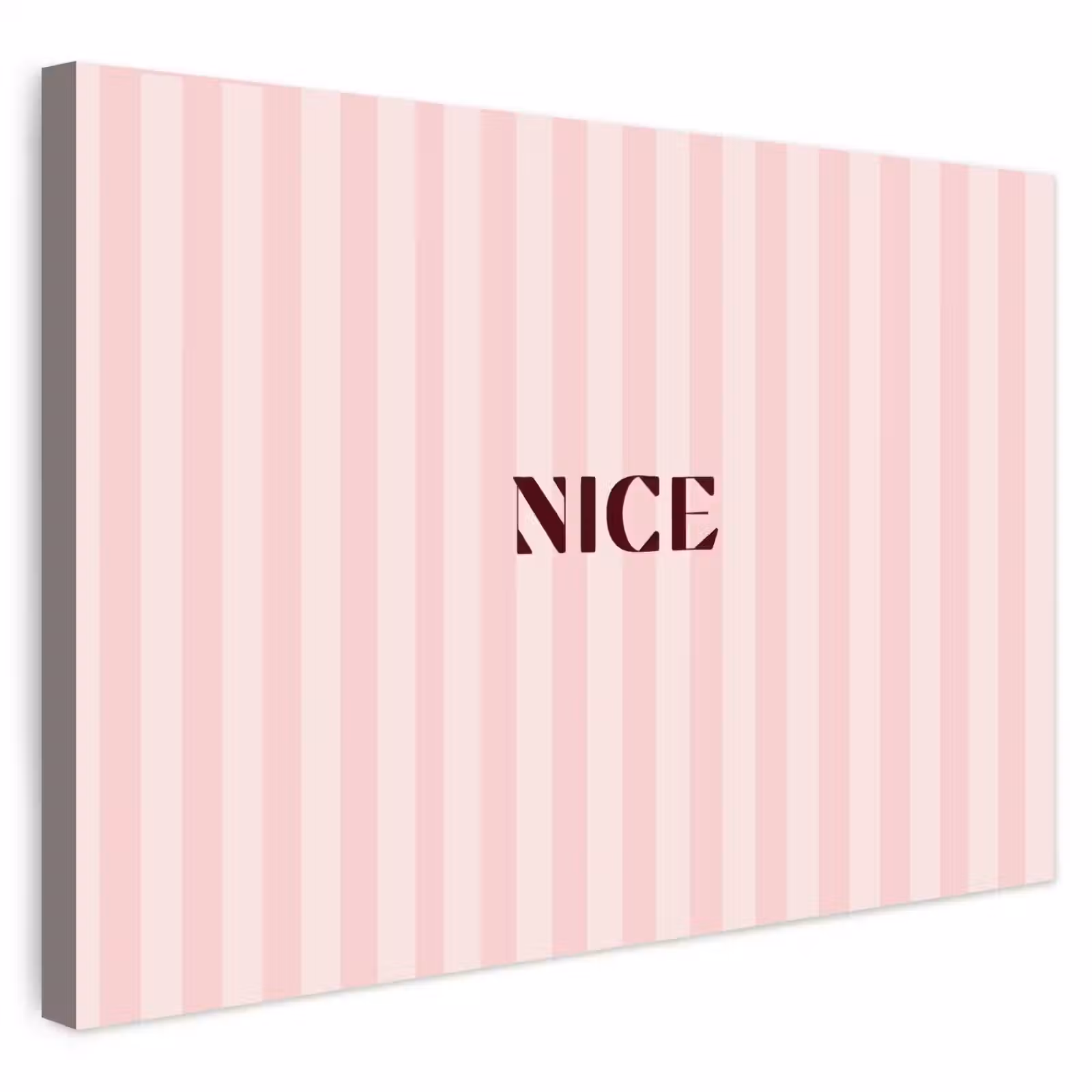 Buiten canvas - Nice - Strepen - Roze — 1