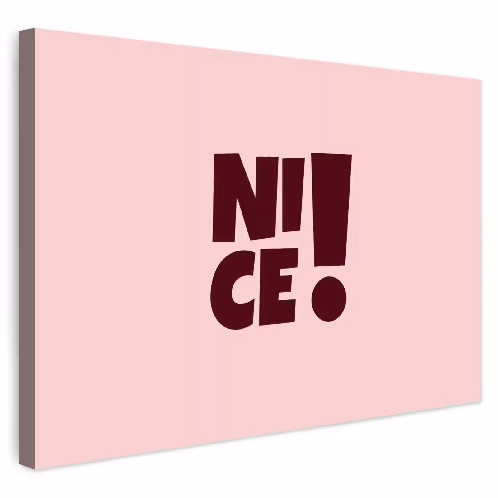 Buiten canvas - Nice - Uitroepteken - Roze — 1