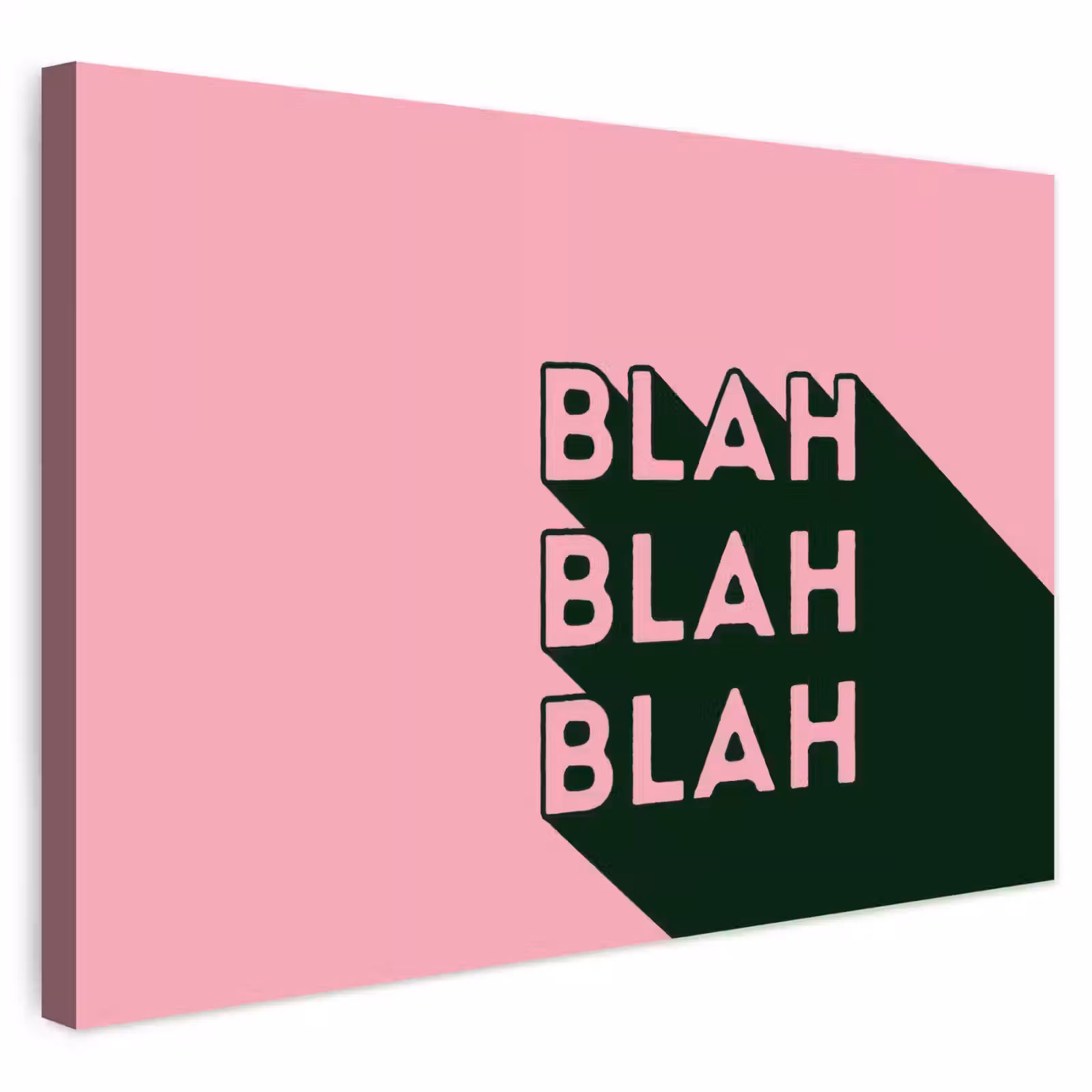 Buiten canvas - Tekst - Grafisch - Groen - Schaduw — 1