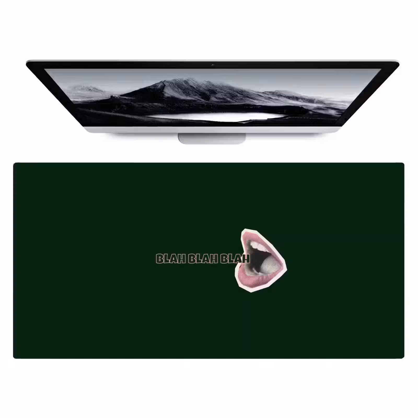 Bureau onderlegger - BLAH BLAH BLAH - Mond - Groen — 1