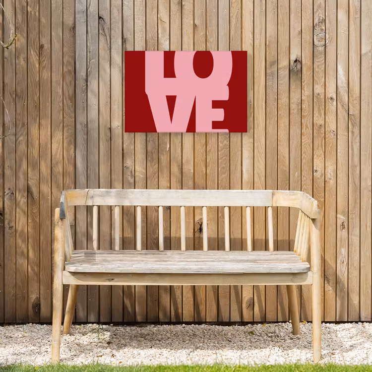 Buiten canvas - Love - Rood - Blokletters — 3