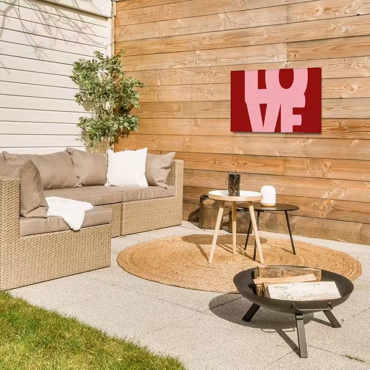 Buiten canvas - Love - Rood - Blokletters — 5