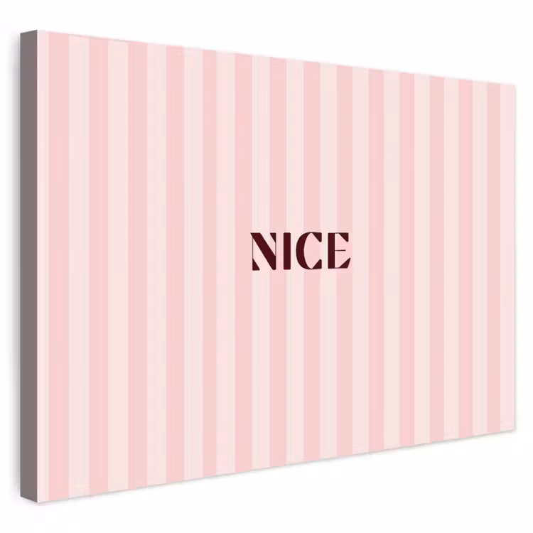 Buiten canvas - Nice - Strepen - Roze — 1