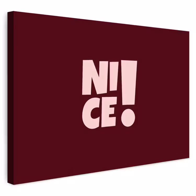 Buiten canvas - Nice - Uitroepteken - Rood — 1
