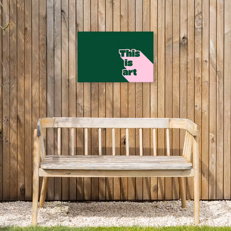 Buiten canvas - This is art - Schaduw - Roze — 3
