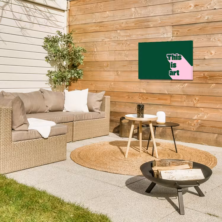 Buiten canvas - This is art - Schaduw - Roze — 5