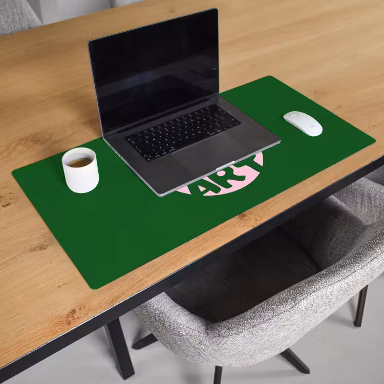 Bureau onderlegger - Cirkel - Roze - Tekst - Art — 3