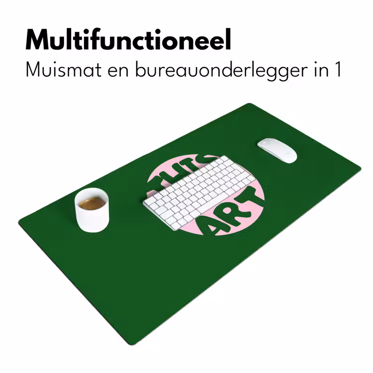 Bureau onderlegger - Cirkel - Roze - Tekst - Art — 7