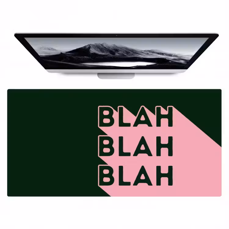 Bureau onderlegger - Donkergroen - Tekst - Schaduw - Grafisch — 1