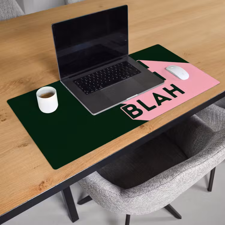 Bureau onderlegger - Donkergroen - Tekst - Schaduw - Grafisch — 3