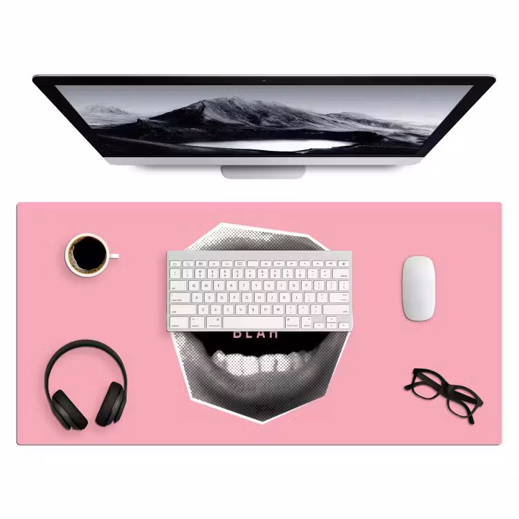 Bureau onderlegger - Mond - BLAH BLAH - Roze — 4