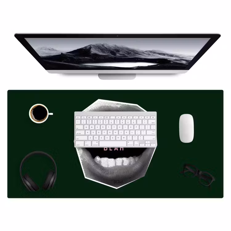 Bureau onderlegger - Mond - Groen - Illustratie - BLAH BLAH — 4