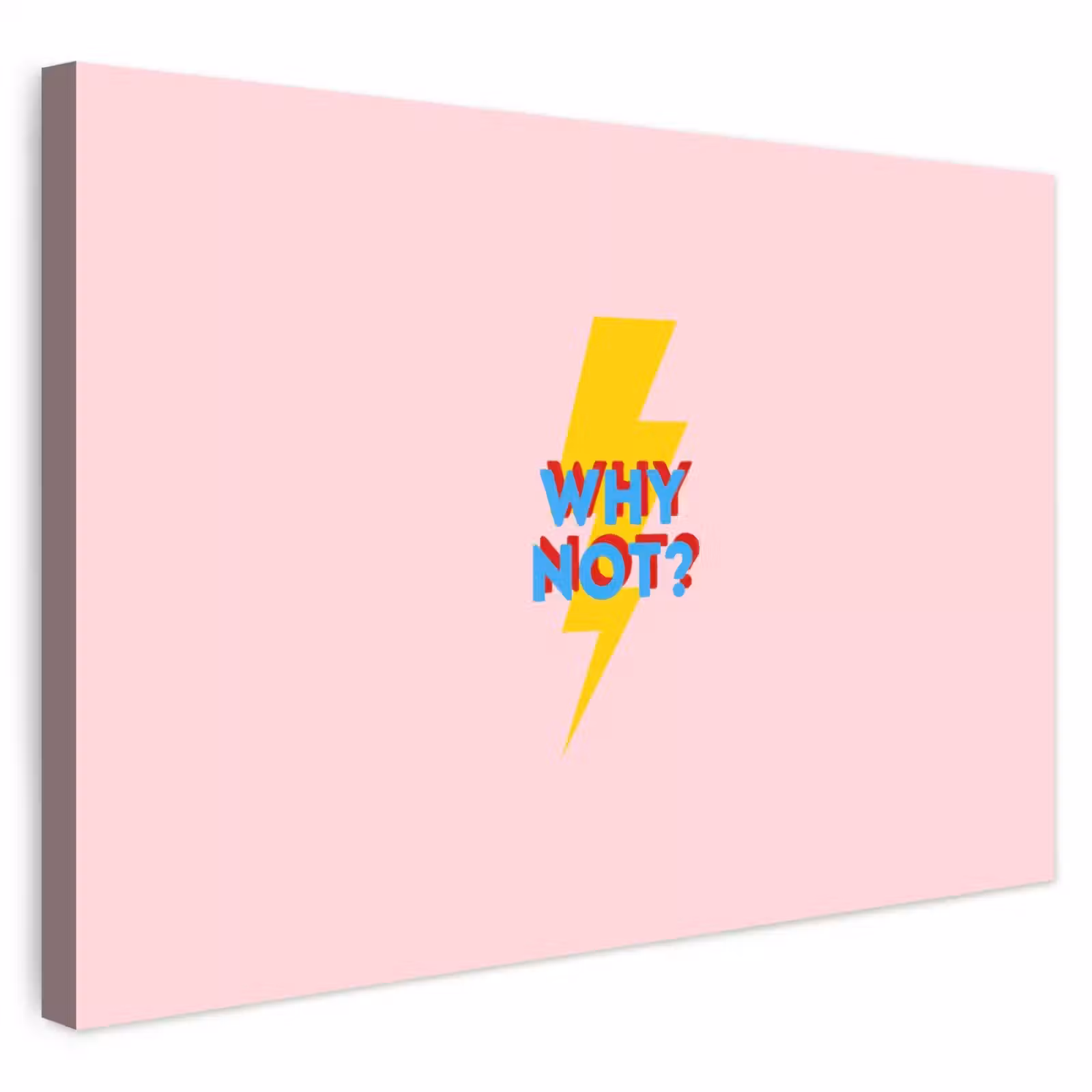 Buiten canvas - Why not - Bliksem - Roze — 1