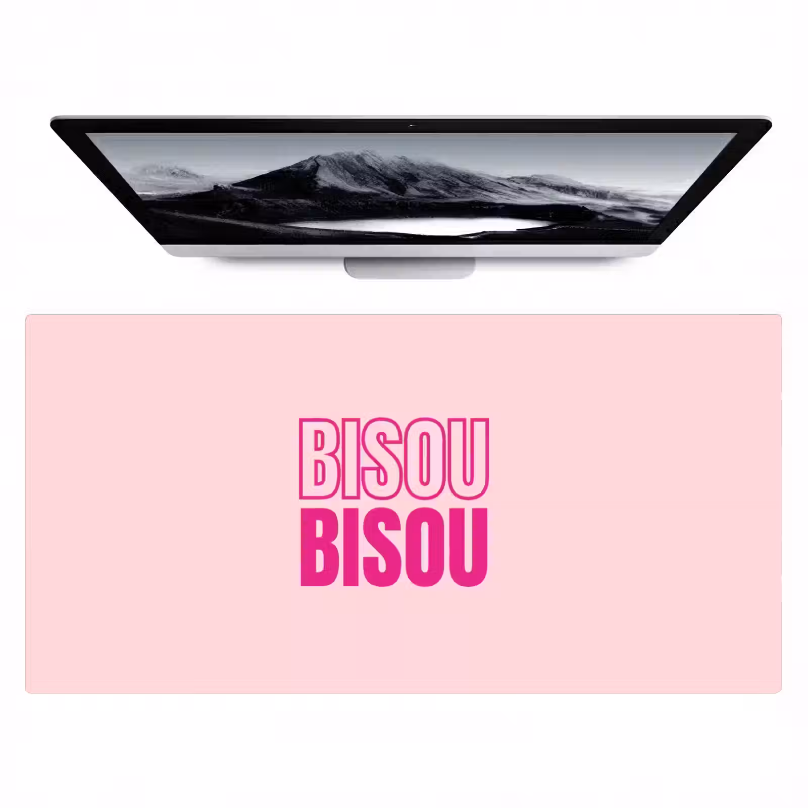 Bureau onderlegger - Bisou - Roze - Minimalistisch — 1