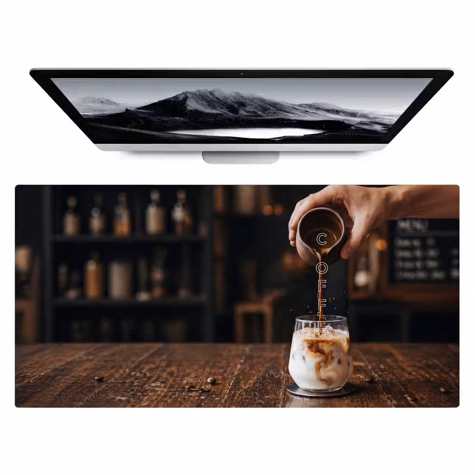 Bureau onderlegger - Espresso - Melk - Café — 1