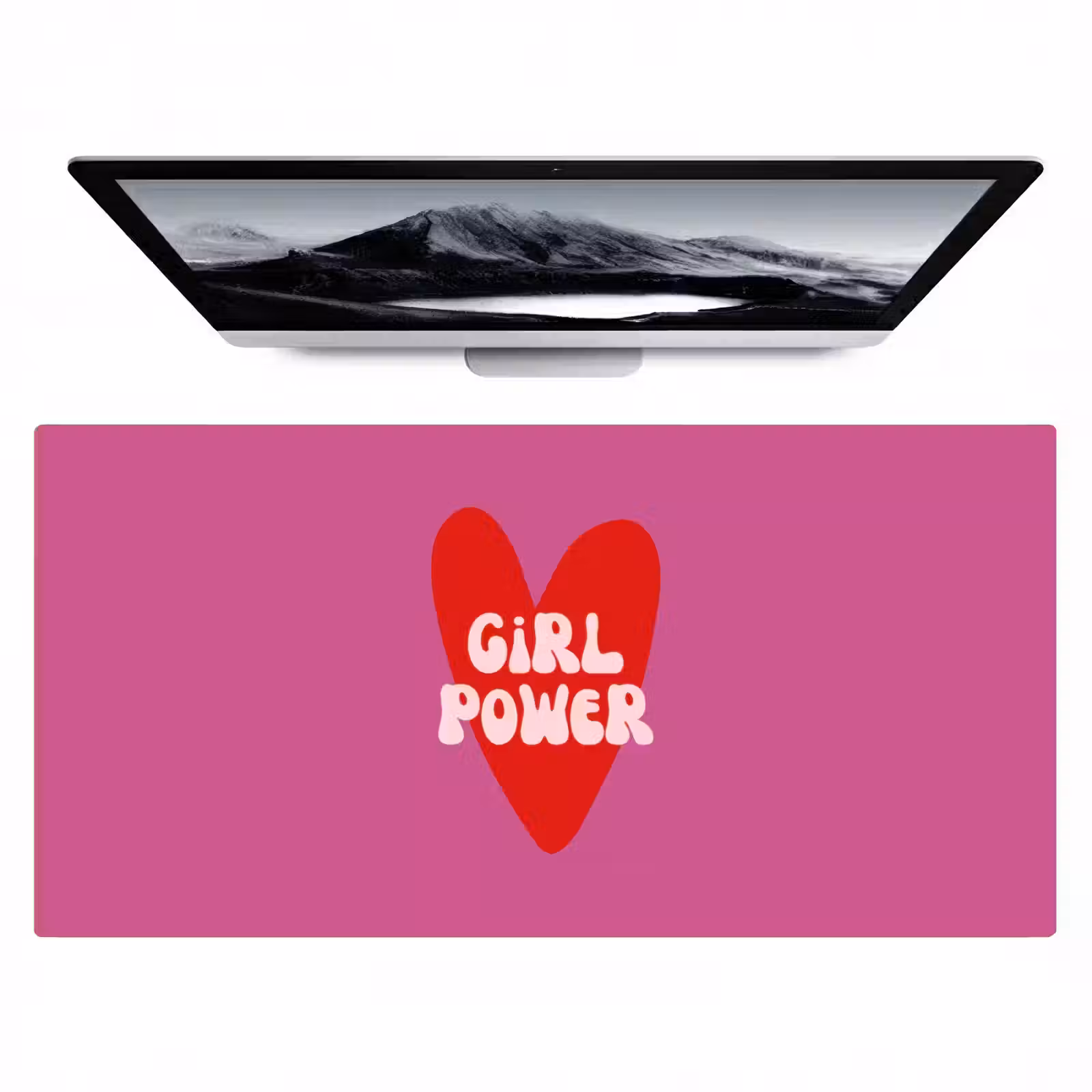 Bureau onderlegger - Girl power - Hart - Roze - Rood — 1